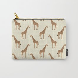 Giraffe animal minimal modern pattern basic home dorm decor nursery safari patterns Carry-All Pouch