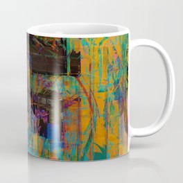 Face Melter Coffee Mug | Photo, Hdr, Double Exposure, Trippy, Glitch Art, Psychedelic, Face Melt, Color, Acid Trip, Pixel Sort 