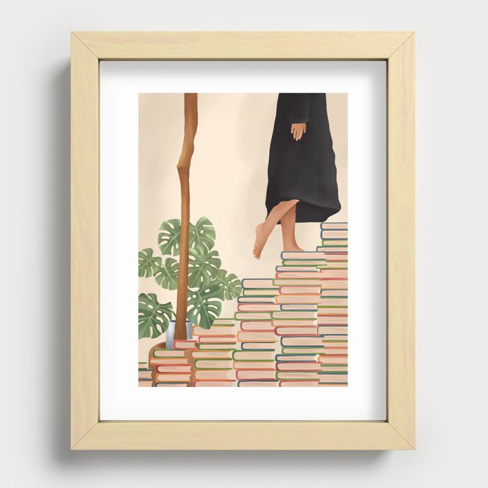 Books Recessed Framed Print