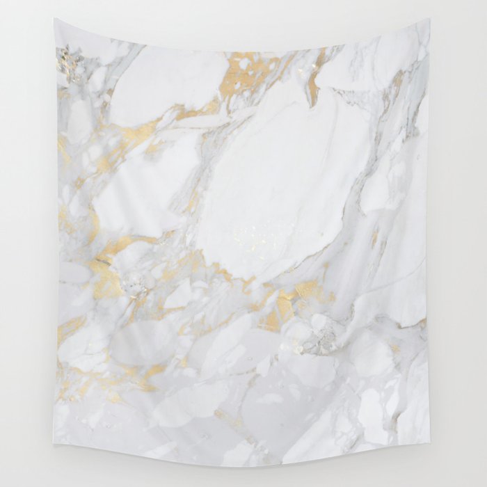 Marble with Gold Wall Tapestry