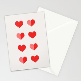 In Love with Hearts Stationery Card