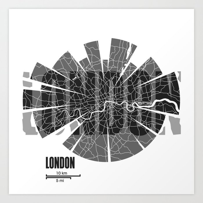 London Map Art Print