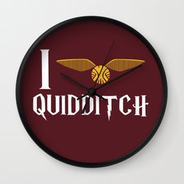I love Quidditch Wall Clock