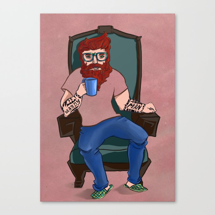Beardyman Canvas Print
