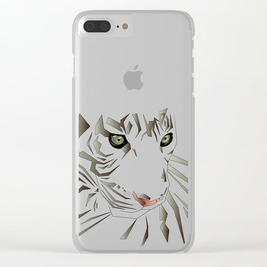 Tiger's Tranquility Clear iPhone Case