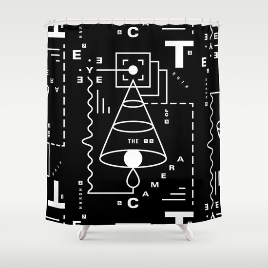 The Harsh Truth Of The Camera Eye Shower Curtain
