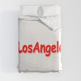 "#LosAngeles" Cute Design. Buy Now Duvet Cover