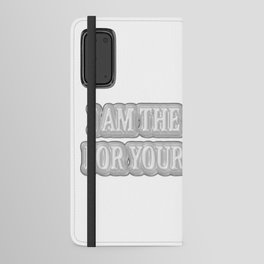 Cute Artwork Design About "I AM THE SOLUTION" Buy Now Android Wallet Case