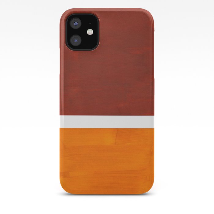 Burnt Sienna Yellow Ochre Rothko Minimalist Mid Century Abstract