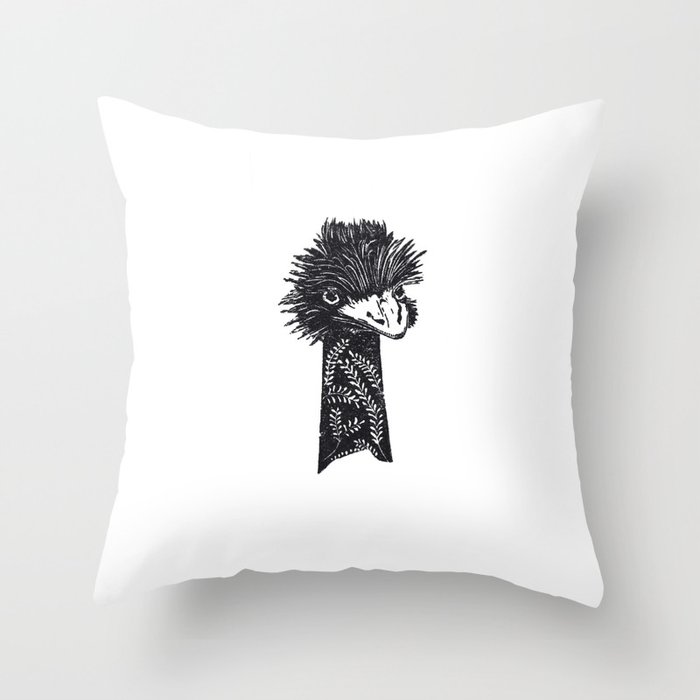 Ostrich Throw Pillow