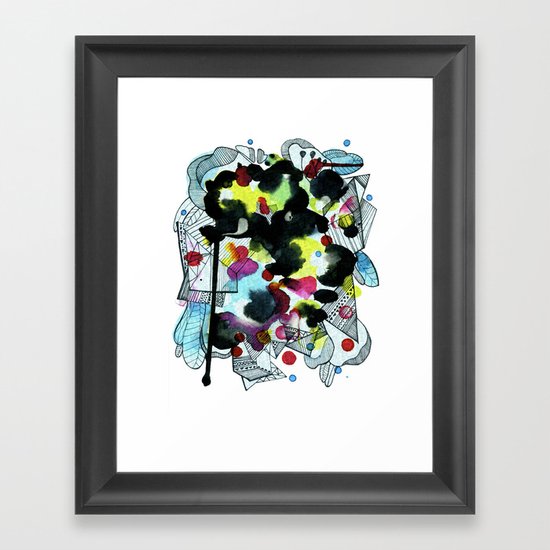Hanging worlds Framed Art Print