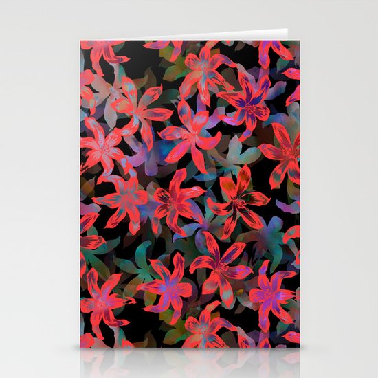 Tropical Serenade - Black Stationery Cards