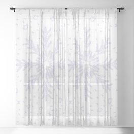  Snowflake Sheer Curtain