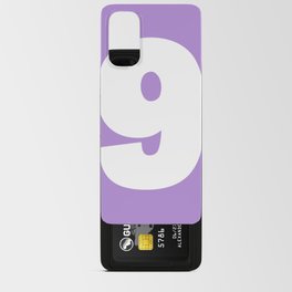 9 (White & Lavender Number) Android Card Case