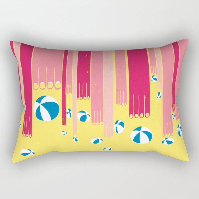 I can bowl a ball, many times in a row. Rectangular Pillow