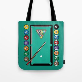 Billiards Table and Equipment Tote Bag