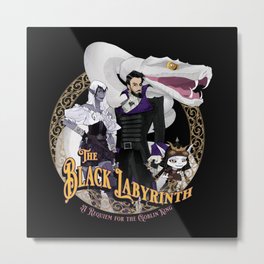 The Black Labyrinth Metal Print