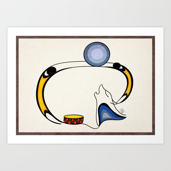 Supermoon Art Print
