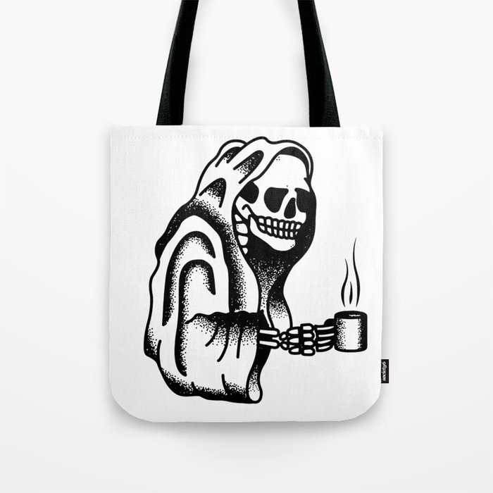 Death before Decaf Tote Bag