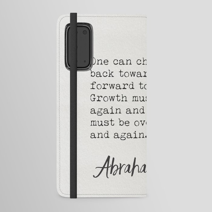 Abraham Maslow Growth Quotes Android Wallet Case