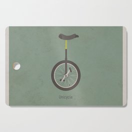 Unicycle (with text) Cutting Board