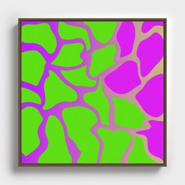 Green and Purple Gradient Framed Canvas