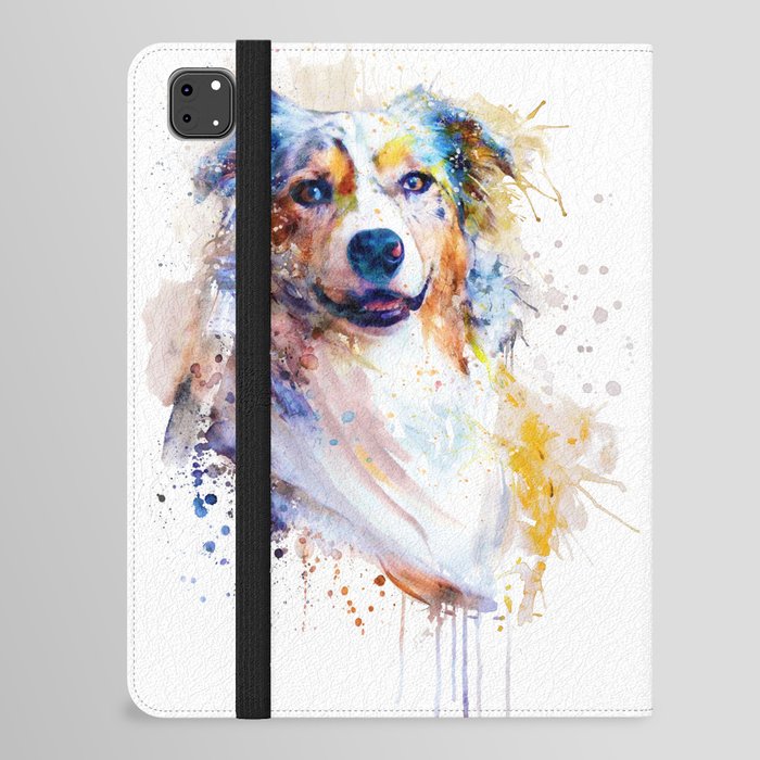 Australian Shepherd Portrait iPad Folio Case