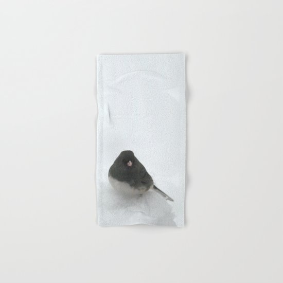Snow Bird (Dark-eyed Junco) Hand & Bath Towel
