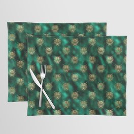 Green Gold Tiger Pattern Placemat