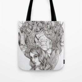 JennyMannoArt GRAPHITE DRAWING/FAIRIE Tote Bag