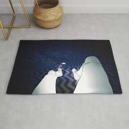 Fall into the abyss Rug | Abyss, Ketamine, High, Spiral, Techno, Perspective, Weed, Witch, Digital, Spiritual 