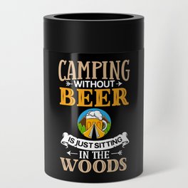 Camping Beer Drinking Beginner Camper Can Cooler