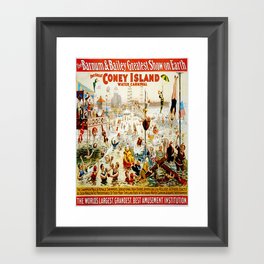 Vintage poster - Circus Framed Art Print