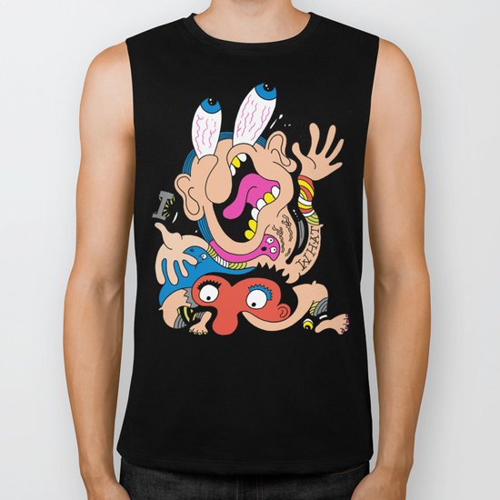 Weird Pattern Biker Tank