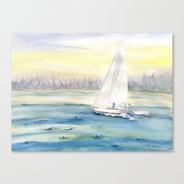Morning In Maine  Canvas Print