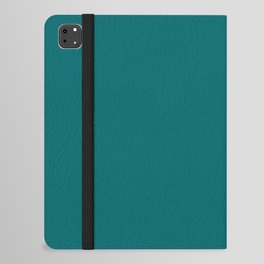 Solid Color Pantone Deep Lake 18-4834 Green Aqua Blue iPad Folio Case