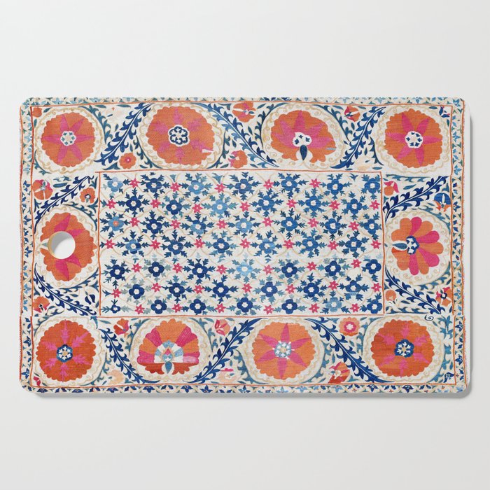 Bokhara Nim Suzani Southwest Uzbekistan Embroidery Print Cutting Board