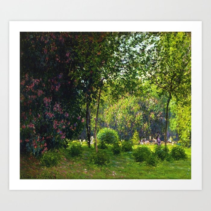 Monet Parc Monceau 2 Art Print