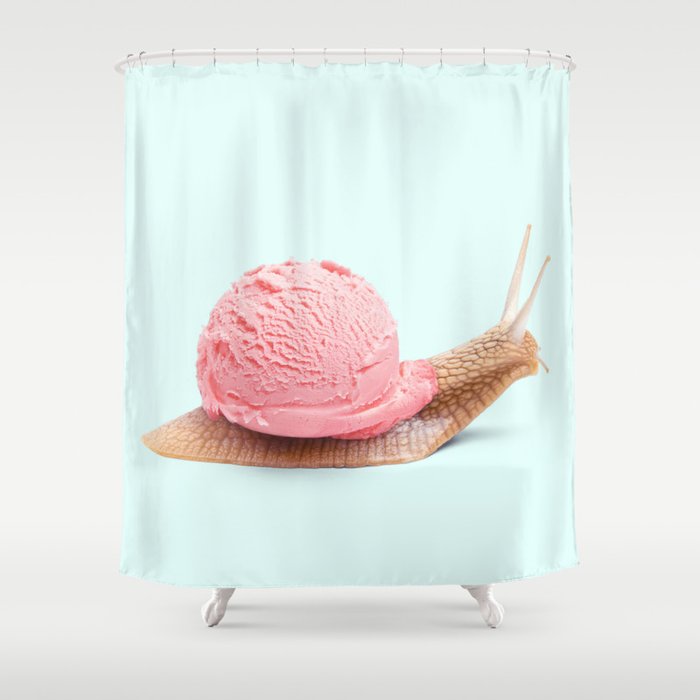 ICE SNAIL Shower Curtain