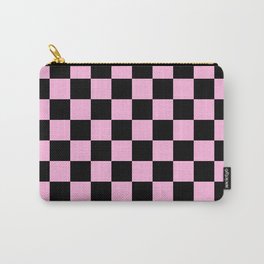 Checkered (Black & Pink Pattern) Carry-All Pouch