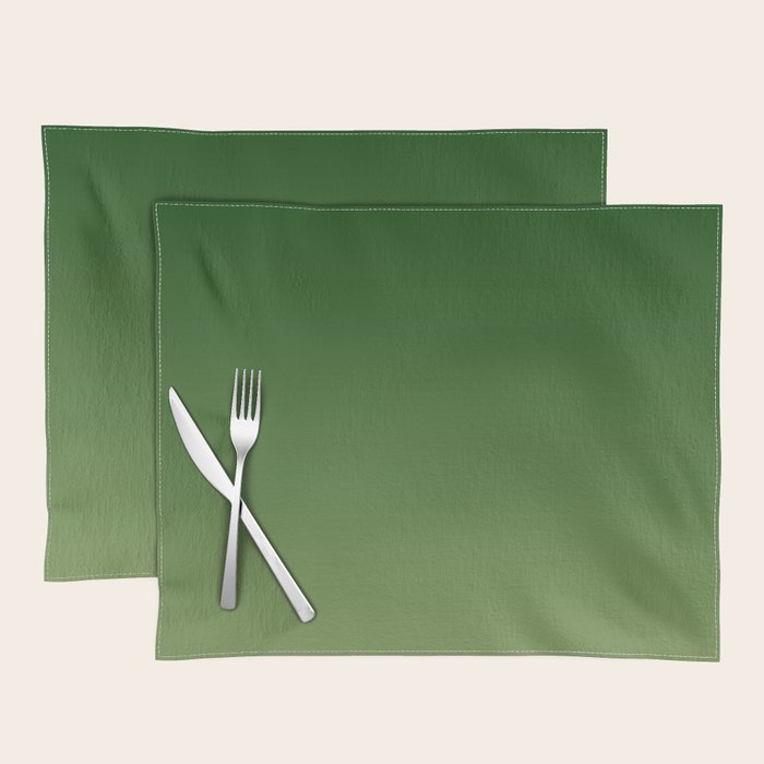 Forest and Greenery Gradient Placemat by Color Obsession Society6