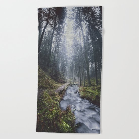 Damped feelings Beach Towel