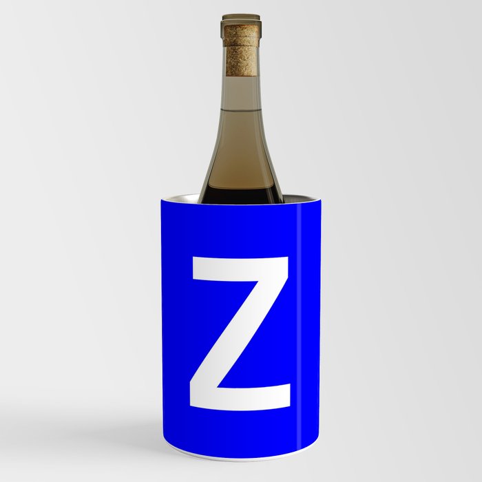 LETTER z (WHITE-BLUE) Wine Chiller