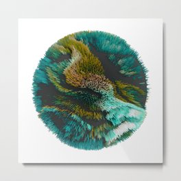 Fluffy Planet Metal Print | 3Dpainting, Planet, Graphicdesign, Sphere, Colorful, Painting, Surreal, Contemporary, Modern, Render 