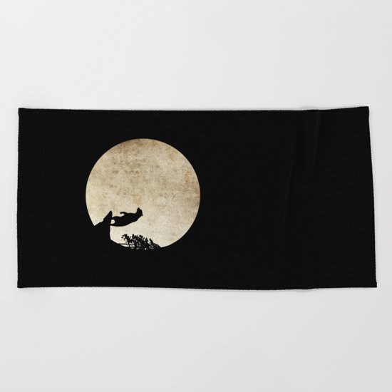Bear Night Beach Towel