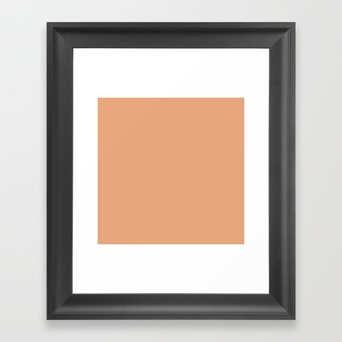 Apricot Cream Framed Art Print