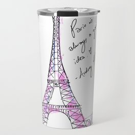 Eiffel Tower: Audrey Hepburn Travel Mug