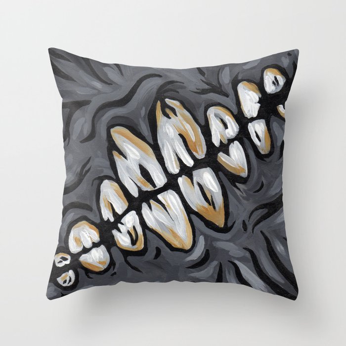Tooth Decay Throw Pillow