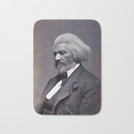 Portrait of Frederick Douglass Bath Mat