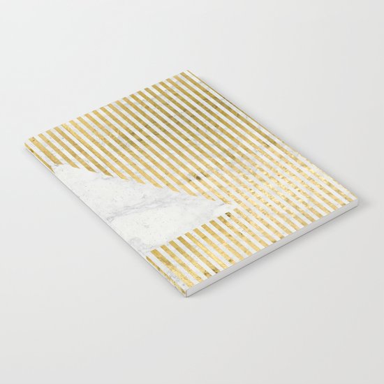 inverse trian gold Notebook